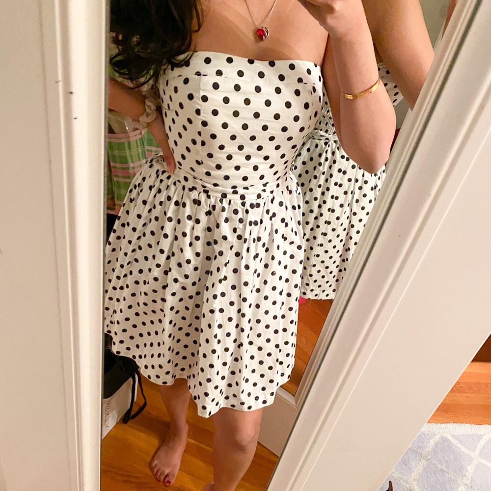 Black & White Vintage Polka Dot Dress